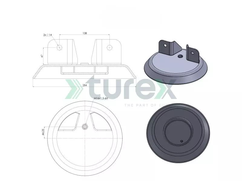673 Npr Air Spring Top Plate