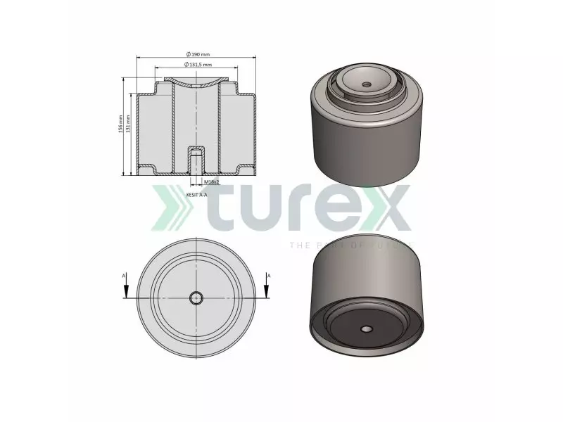 Man Air Spring Lower Piston