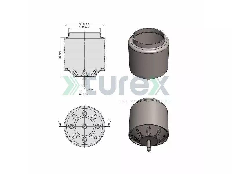 Volvo Air Spring Lower Piston