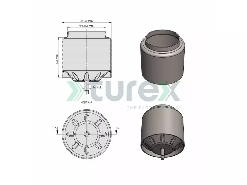 Volvo Körük Alt Pistonu