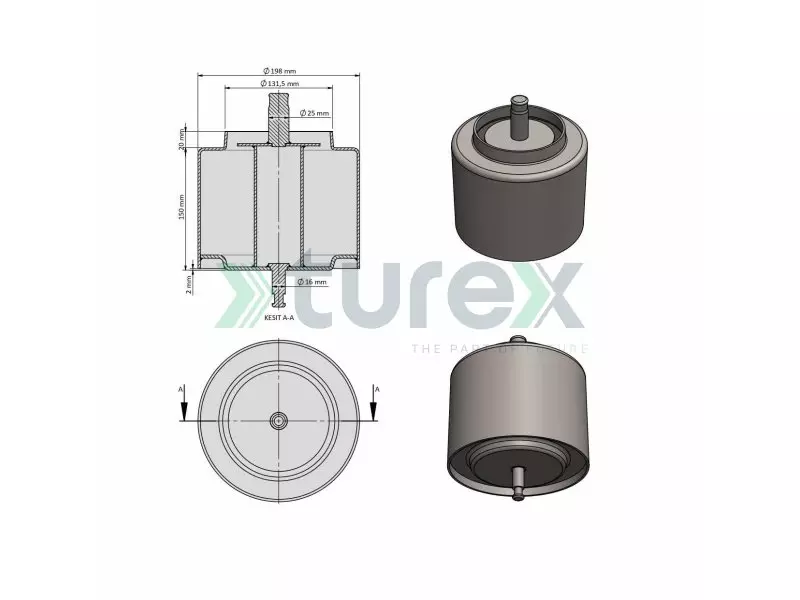 1857 Air Spring Piston