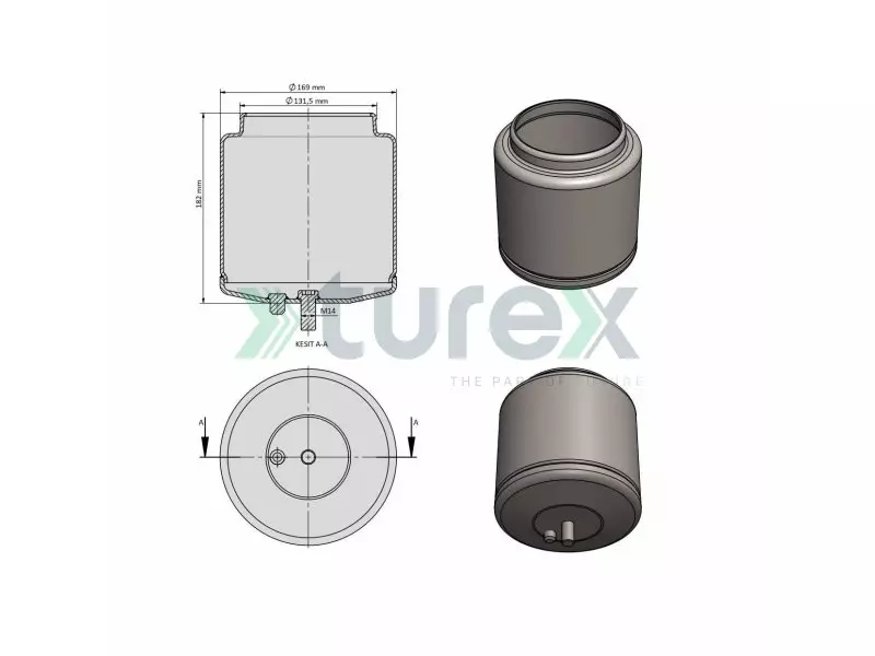 Volvo Air Spring Piston (4570)