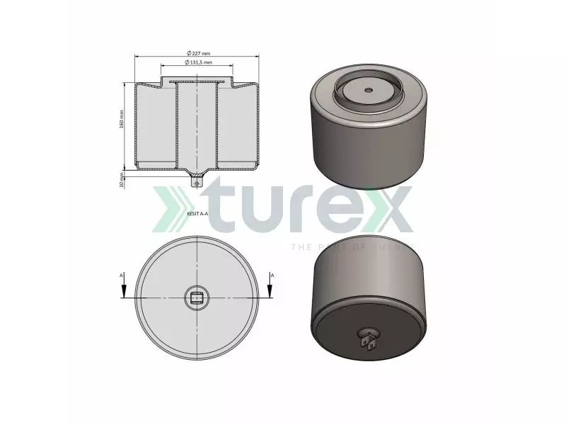 Volvo Air Spring Piston (4718)