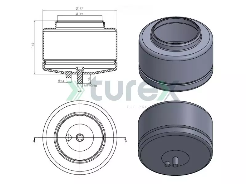 Volvo Körük Alt Pistonu (4562)