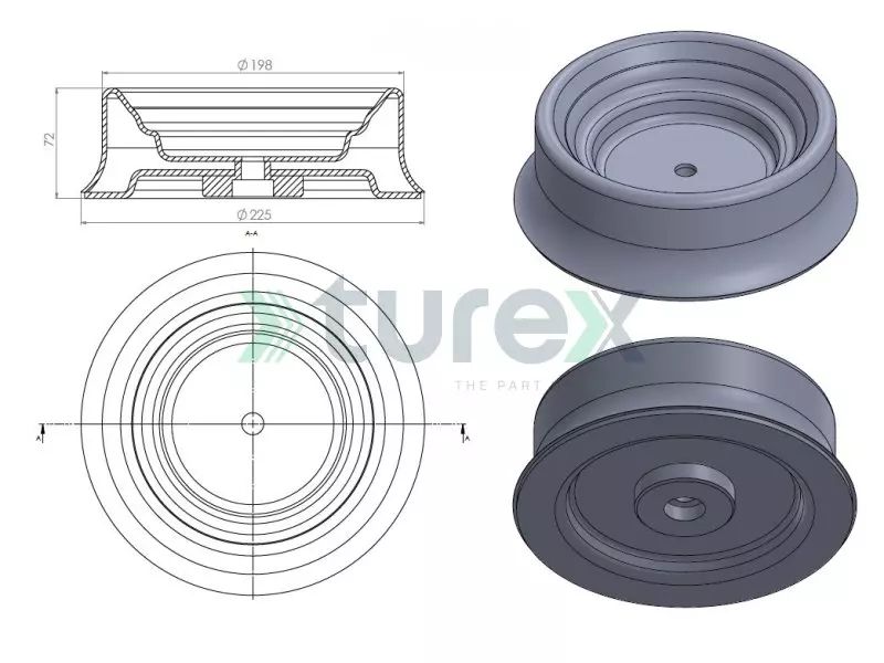 Volvo Air Spring Piston (7947)