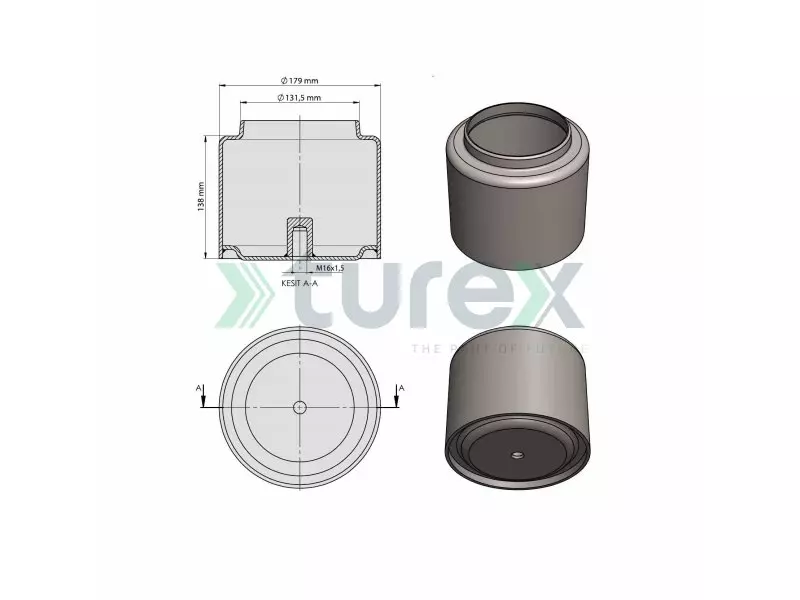 Daf Air Spring Lower Piston