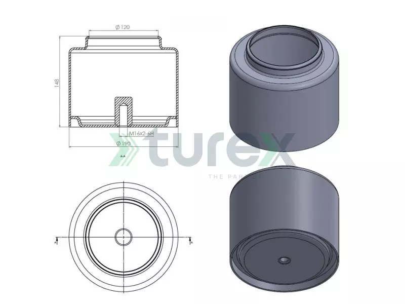 Daf Air Spring Piston
