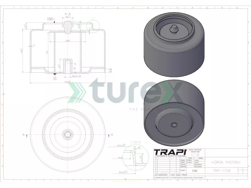 Daf Körük Alt Pistonu