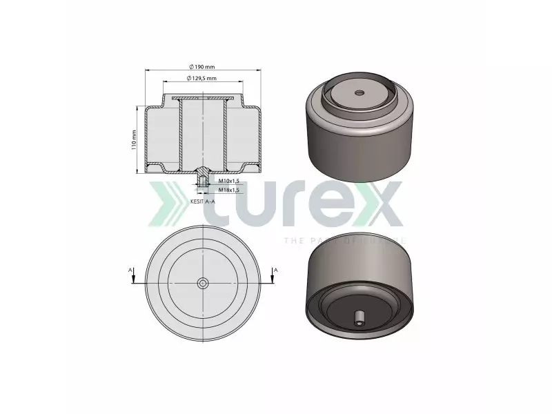 Renault Air Spring Lower Piston