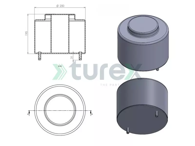 Air Spring Lower Piston