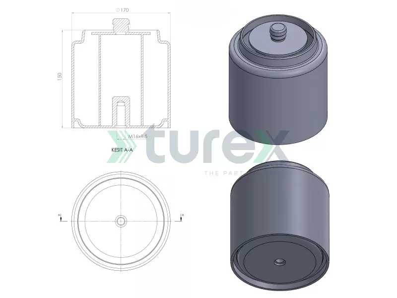 Air Spring Lower Piston