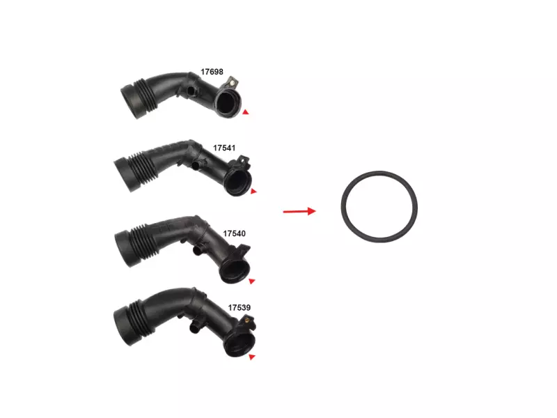 TURBO PIPE GASKET
GASKET SHOWN WITH ARROW