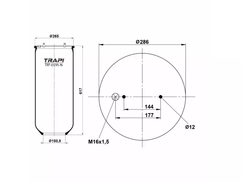AIR SPRING WITHOUT PISTON