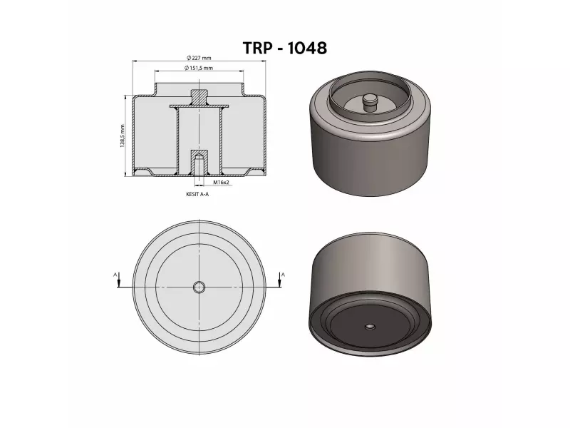 DAF AİR SPRİNG LOWER PİSTON