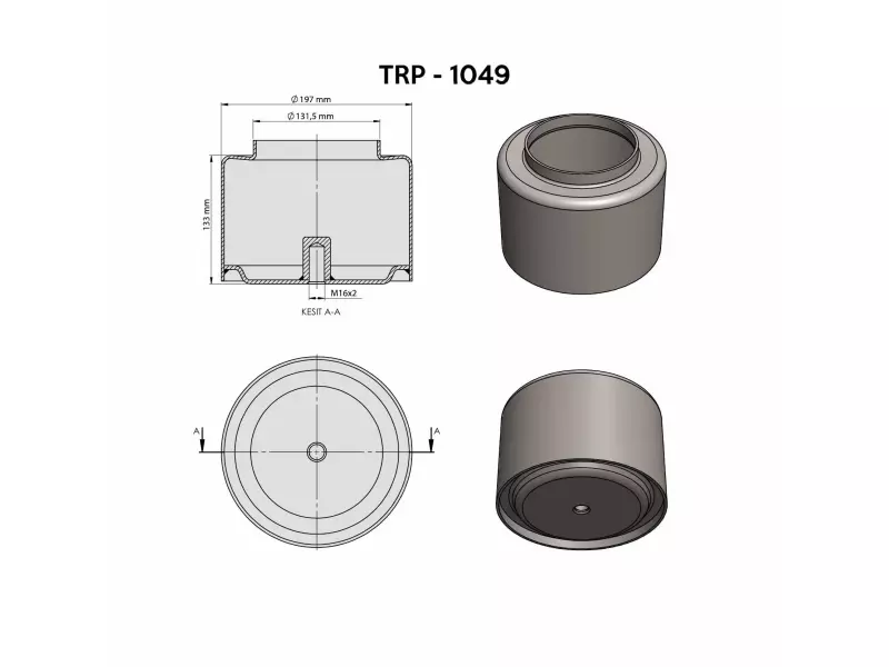   DAF AİR SPRİNG LOWER PİSTON