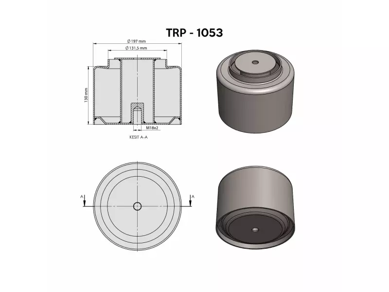 4884 MAN AİR SPRİNG LOWER PİSTON