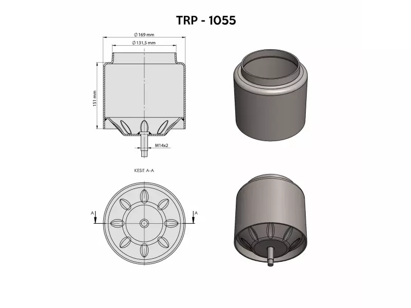  VOLVO  AİR SPRİNG LOWER PİSTON