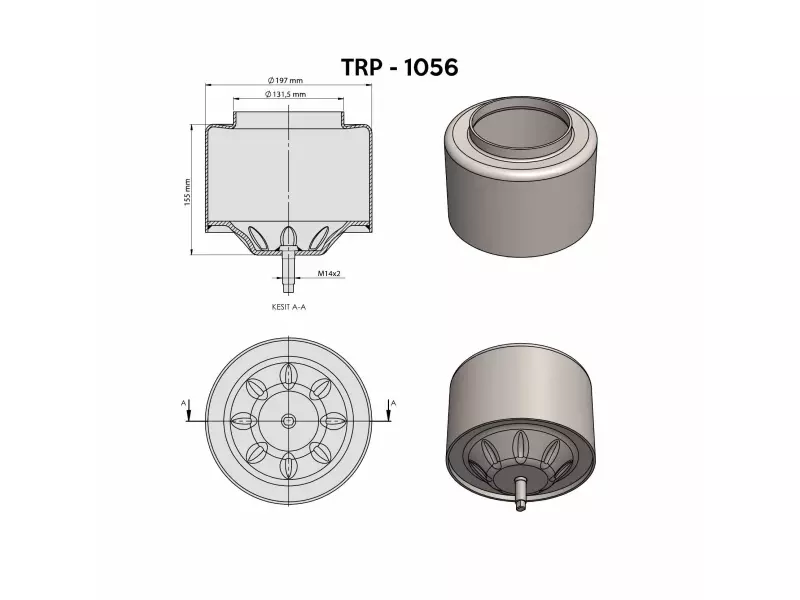  VOLVO  AİR SPRİNG LOWER PİSTON