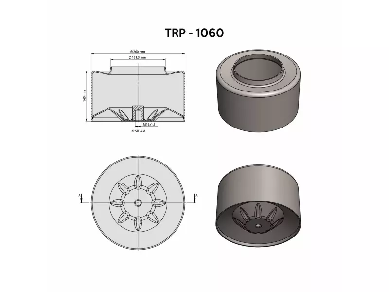 MERCEDES  AİR SPRİNG LOWER PİSTON