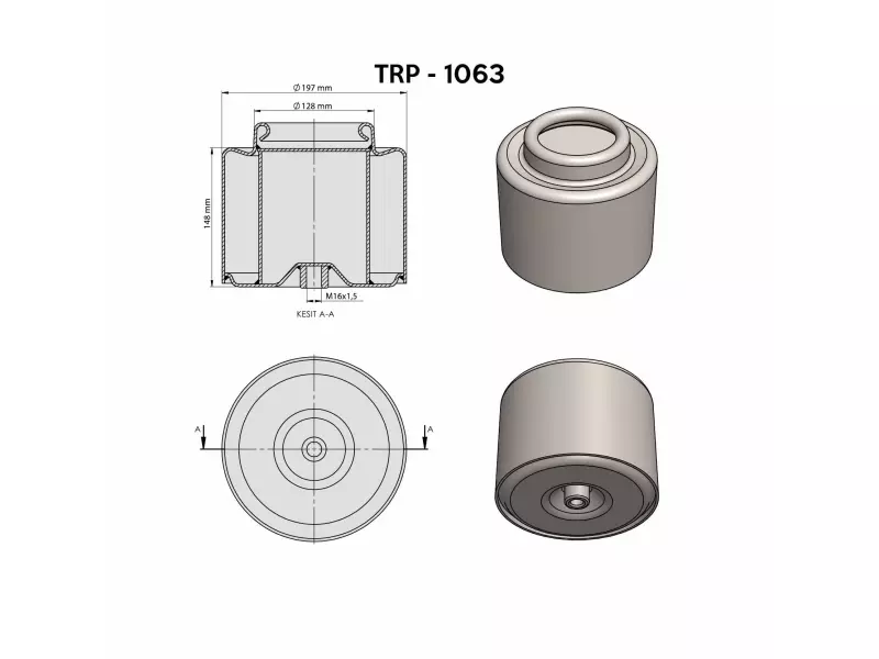  720 AİR SPRİNG LOWER PİSTON