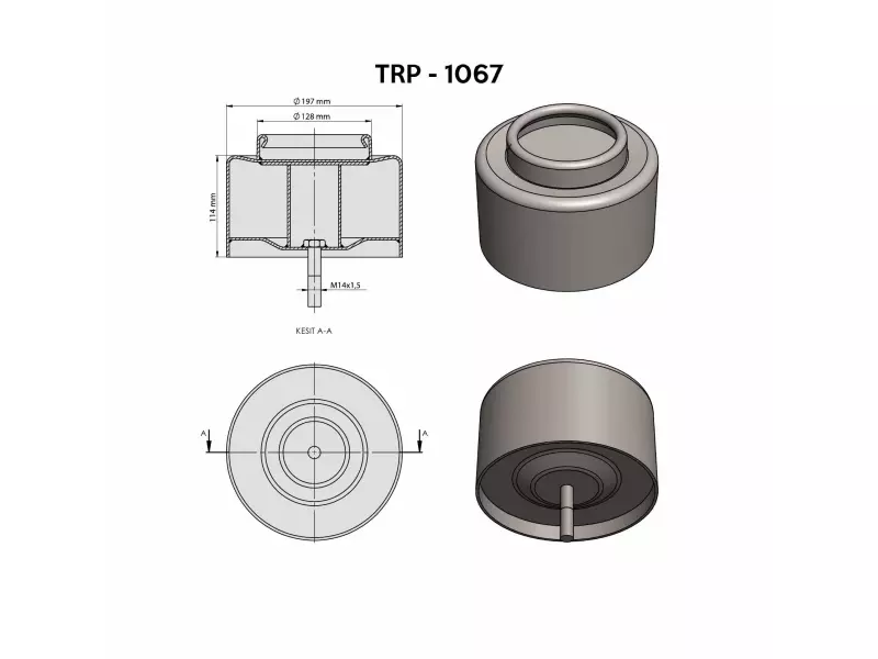 IVECO  AİR SPRİNG LOWER PİSTON