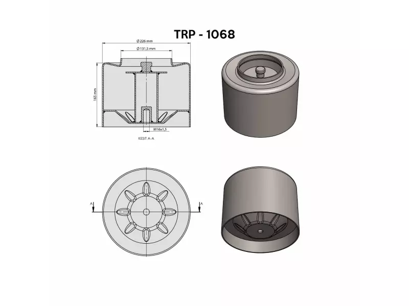 MERCEDES  AİR SPRİNG LOWER PİSTON