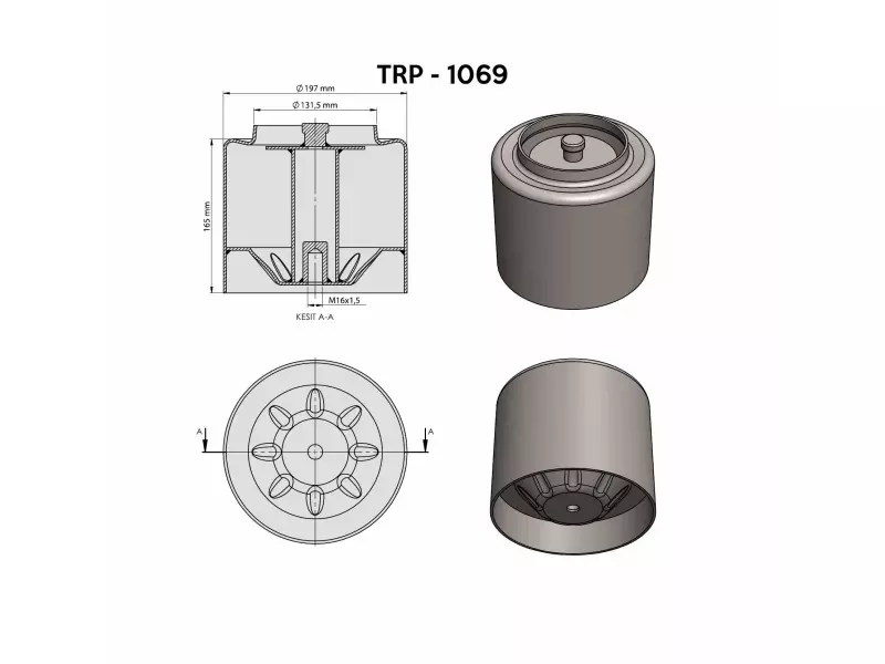 MERCEDES AİR SPRİNG LOWER PİSTON