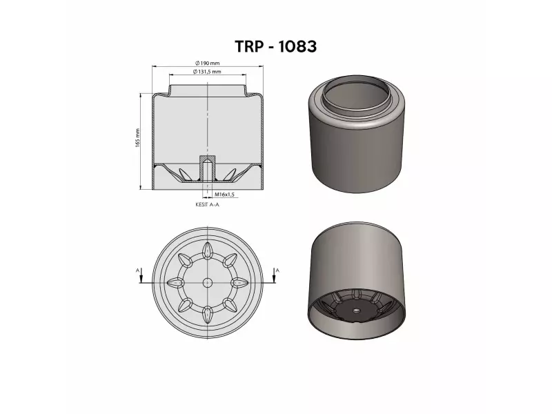 MERCEDES AİR SPRİNG LOWER PİSTON
