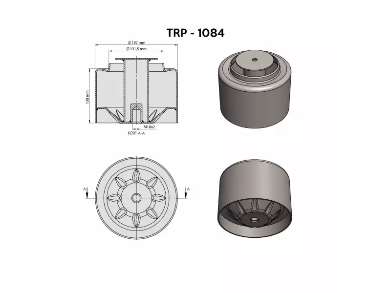 MAN  AİR SPRİNG LOWER PİSTON