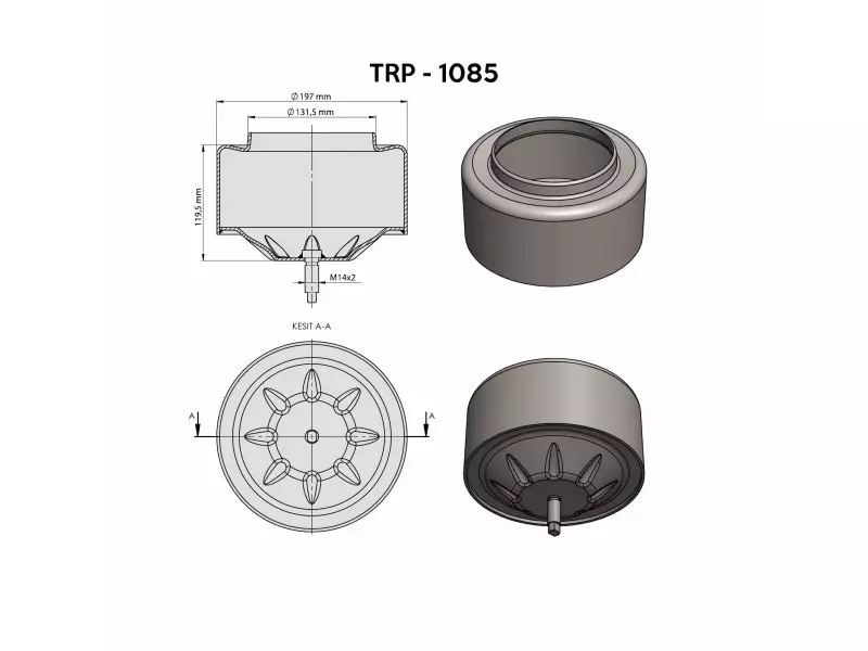 VOLVO KÖRÜK ALT PİSTONU