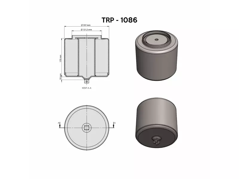 VOLVO  AİR SPRİNG LOWER PİSTON