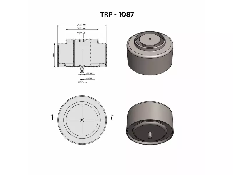 VOLVO  AİR SPRİNG LOWER PİSTON