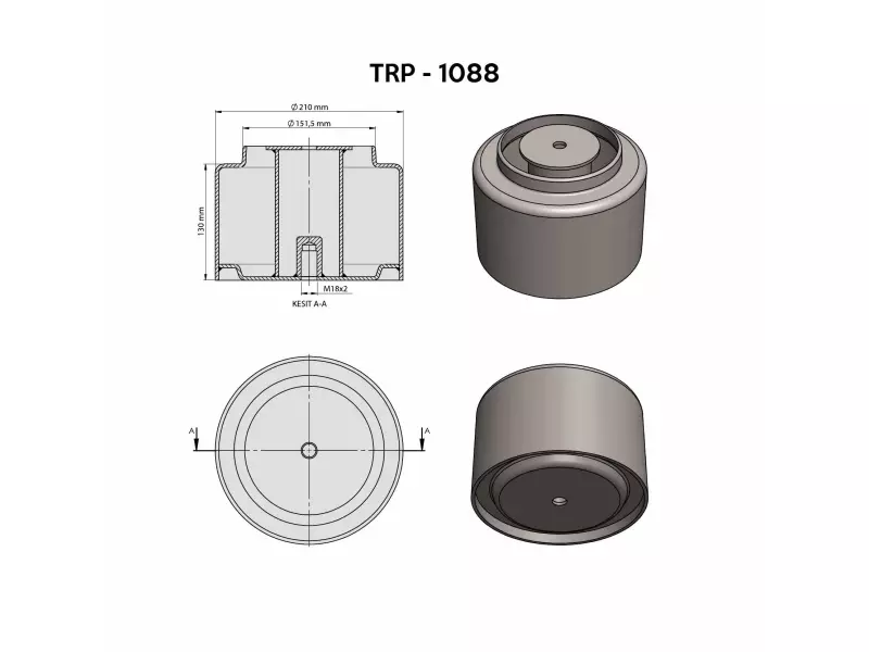 4705  AİR SPRİNG LOWER PİSTON