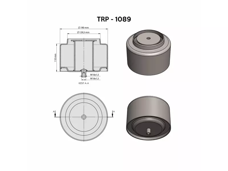 RENAULT AİR SPRİNG LOWER PİSTON