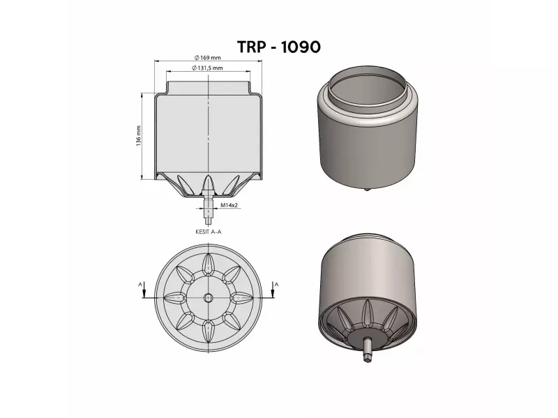 VOLVO  AİR SPRİNG LOWER PİSTON