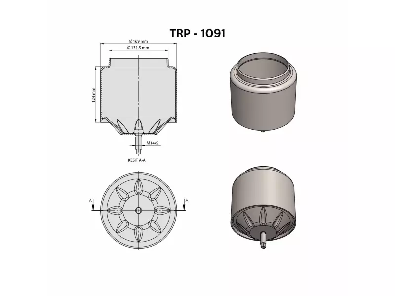 VOLVO KÖRÜK ALT PİSTONU