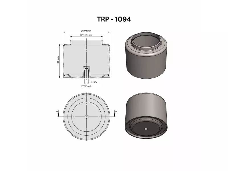DAF KÖRÜK ALT PİSTONU