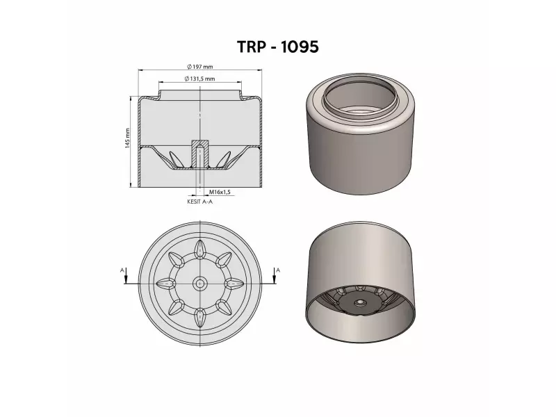 MERCEDES  AİR SPRİNG LOWER PİSTON