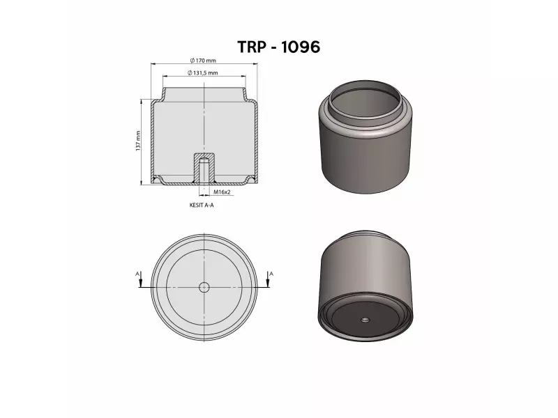 DAF  AİR SPRİNG LOWER PİSTON