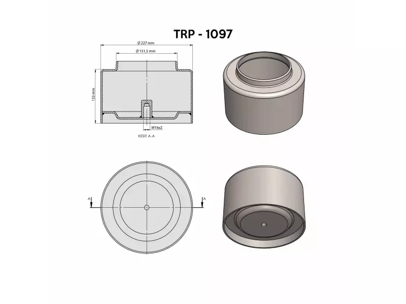 DAF  AİR SPRİNG LOWER PİSTON