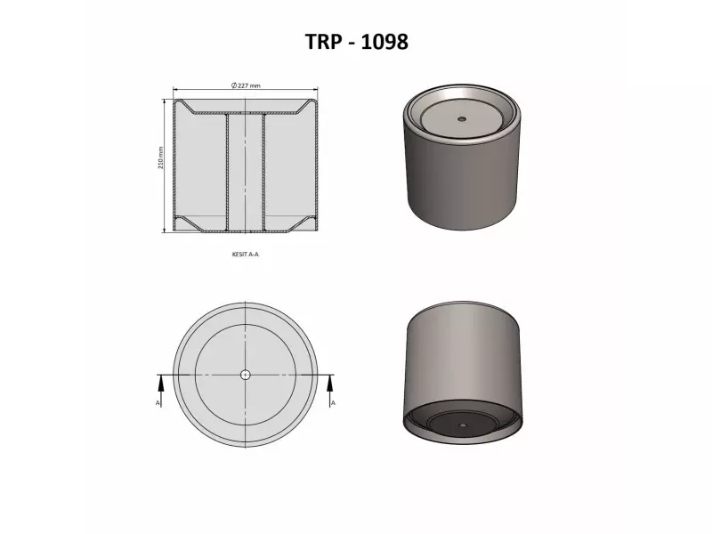 4912 RENAULT BELLOW PISTON