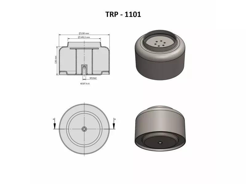 SETRA AIR SPRING PISTON