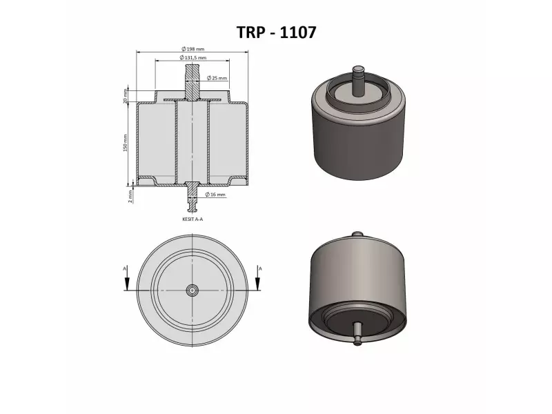 AİR SPRİNG LOWER PİSTON 