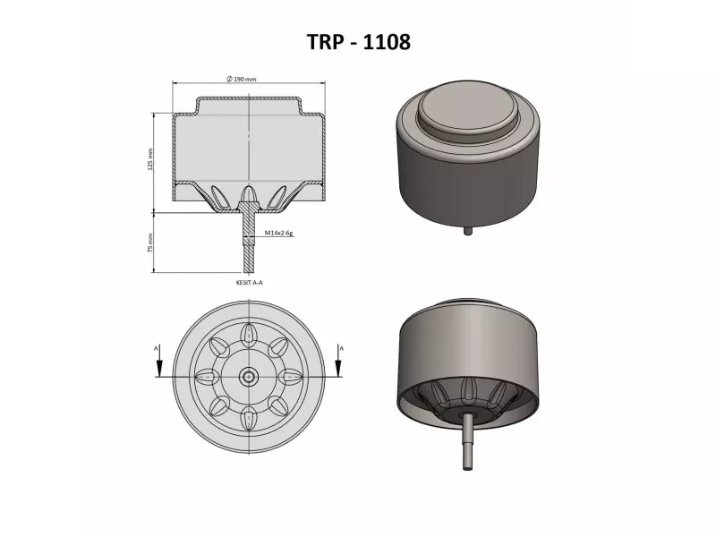 İVECO AİR SPRİNG LOWER PİSTON