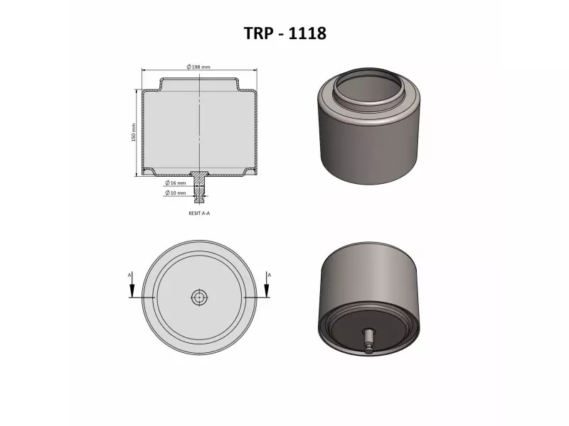 DAF AİR SPRİNG LOWER PİSTON