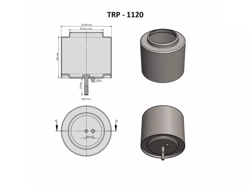 AİR SPRİNG LOWER PİSTON