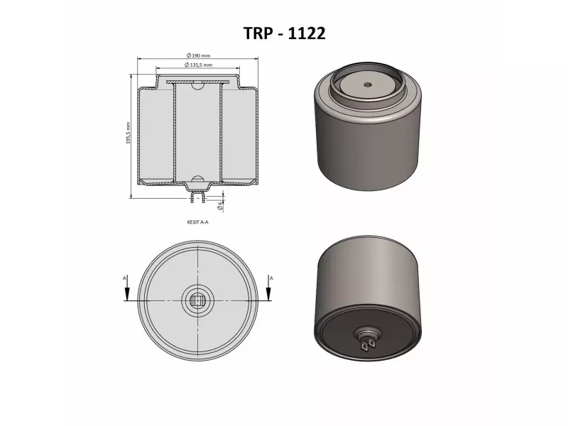 VOLVO AİR SPRİNG LOWER PİSTON