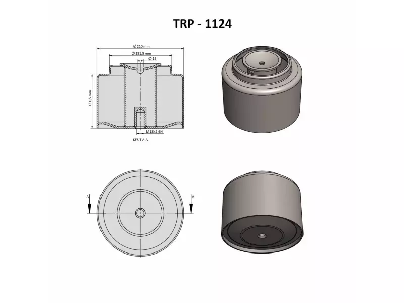 DAF AİR SPRİNG LOWER PİSTON
