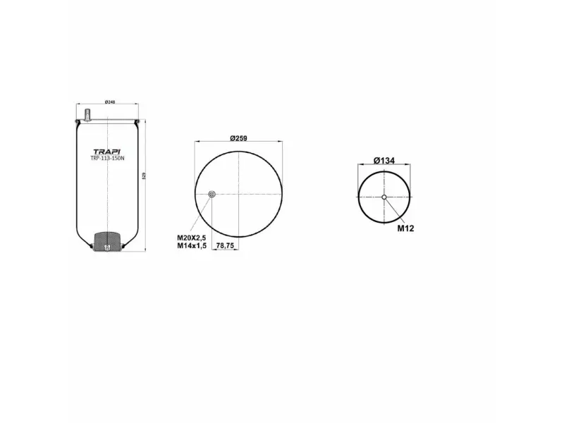 AIR SPRING WITHOUT PISTON