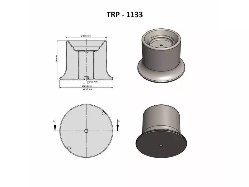  AIR SPRING LOWER PISTON
